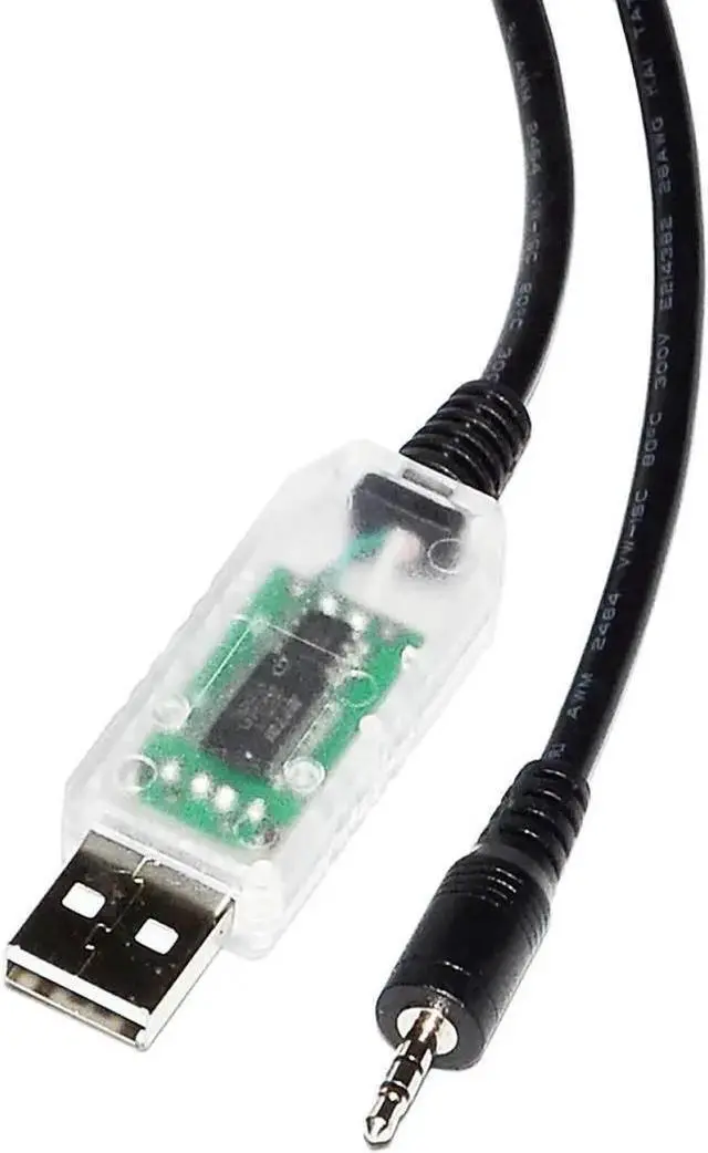 Main image of Power Cable WISDUM FT232RL CHIP USB TO TRS 2.5MM AJ RS485 CONVERTER SERIAL PROGRAMMING CABLE FOR BROOKS CMX SERIES CAPACITANCE MANOMETER TO PC Cable length:(3.6m)