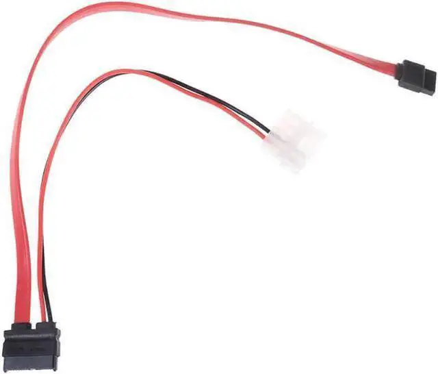 Main image of WISDUM 7 + 6 Pin Slimline SATA Cable for Slim Laptop SATA DVD CD-RW Drive Power Adapter Cable Notebook Optical Drive Cable Line