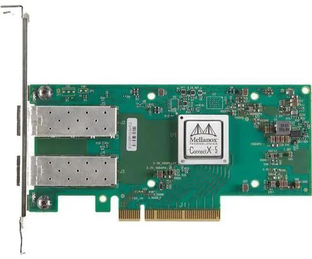 Main image of NIC Card WISDUM ConnectX-5 EN 25Gigabit Ethernet Card - PCI Express 3.0 x8 - 25 Gbit/s Data Transfer Rate - 2 Port(s) - Optical Fiber - OCP 2.0 Bracket Height - 25GBase-X - SFP28 - Plug-in Card | MCX5