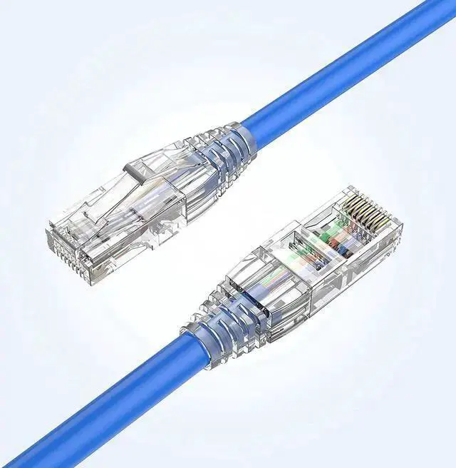 Alt view image 5 of 6 - Internet Cable WISDUM RJ45 Connectors, 100-Pack Cat6 Connector, Cat6/Cat5 8P8C Modular Plug Ends with Relief Boots for Solid Wire and Standard Cable, Transparent