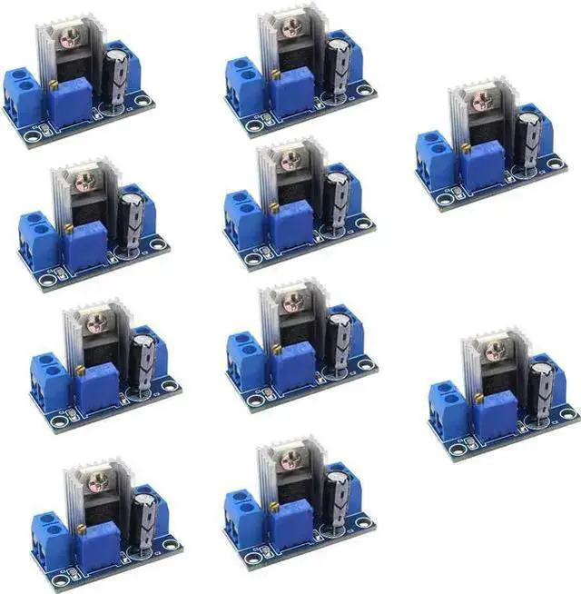 Main image of Gadget WISDUM 10pcs LM317 DC-DC Converter Buck Step Down Circuit Board Module Linear Regulator LM317 Adjustable Voltage Regulator Power Supply