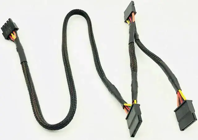 Alt view image 6 of 6 - WISDUM Black Sleeved 5Pin to 3*SATA Modular Power Supply Cables Adapter PSU SATA Power Cable for OCZ ZT/GreatWall 88CM