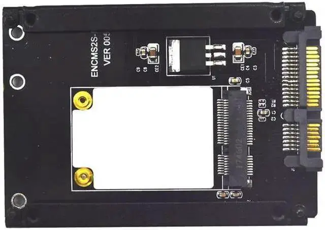 Alt view image 6 of 6 - Power Cable WISDUM mSATA to SATA Adapter Mini PCIe mSATA SSD to 2.5" SATA3 Drive Converter Card Adaptor Support Full High mSATA SSD for Computer PC