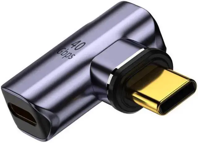 Alt view image 3 of 6 - Power Cable WISDUM USB4.0 Thunderbolt3 Magnetic Adapter USB C To Type C 40Gbps 100W Fast Charging Magnet Converter Cable 8K@60Hz USB Type C Adapter(270 Degree)