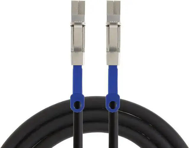 Alt view image 4 of 4 - SATA Cable WISDUM 3.3FT External HD Mini SAS SFF-8644 to SFF-8644 Cable, 1M/ Black