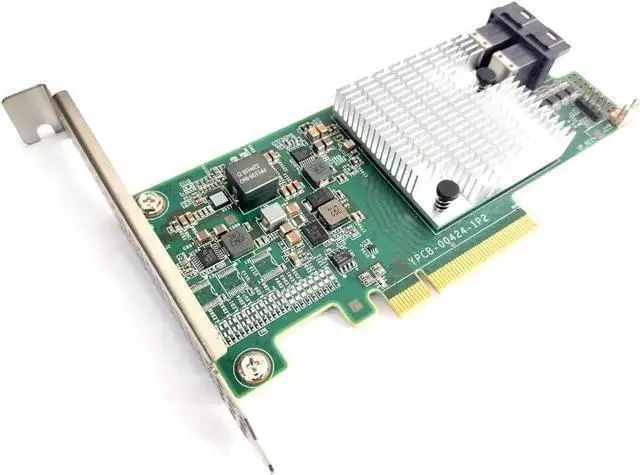 Alt view image 2 of 5 - NIC Card WISDUM SAS3008 9300-8I IT-Mode HBA JBOD PCI-E 3.0 SATA/SAS 8-Port SAS3 12Gb/s ZFS FreeNAS unRAID+2* SFF-8643 SATA Cable