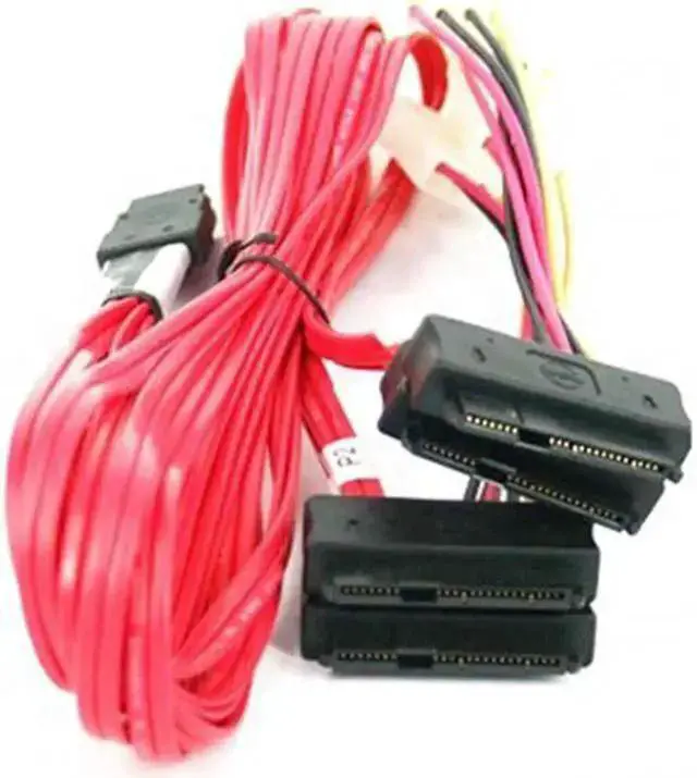 Alt view image 6 of 7 - SATA Cable WISDUM Cable / 3Ware Molex mini SAS SFF-8087 to SFF-8482 and power x4 SAS cable