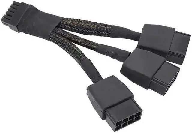 Alt view image 4 of 6 - Power Cable WISDUM PCIE 12VHPWR 12Pin Connector to 3x8Pin PCI-E GPU Power Adapter Cable for Ampere RTX 3060ti 3070 3080 3090