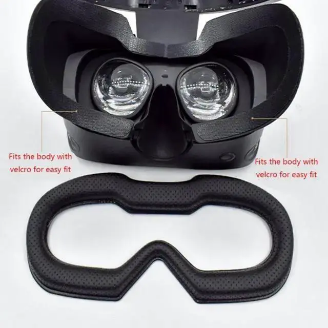 Alt view image 3 of 3 - WISDUM Leather Face Cover Eye Pad for Oculus Rift S VR Headset Rebound Sponge Soft Pads