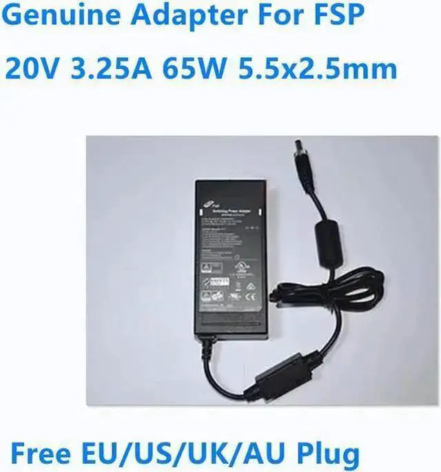 Main image of S-Video Cable WISDUM OIAGLH 20V 3.25A 65W 5.5x2.5mm FSP065M-DCAC AC Adapter For Power Supply Charger