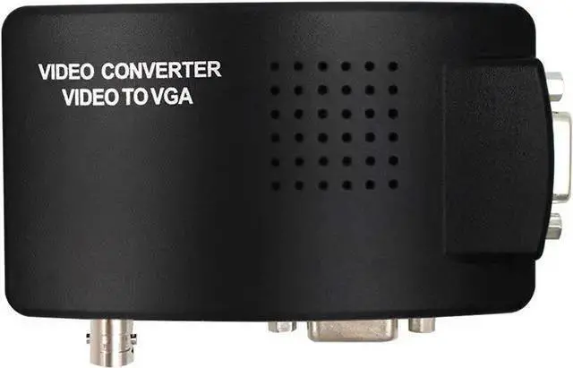 Main image of VGA Cable WISDUM Portable BNC to VGA Video Converter Composite S-Video Input to PC VGA Out Adapter Digital Switch Box for PC MACTV Camera DVD DVR