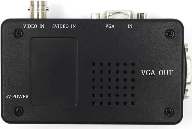 Alt view image 4 of 7 - VGA Cable WISDUM Portable BNC to VGA Video Converter Composite S-Video Input to PC VGA Out Adapter Digital Switch Box for PC MACTV Camera DVD DVR