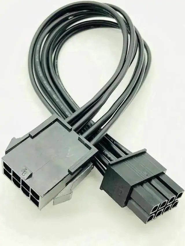 Alt view image 2 of 6 - WISDUM BUCIER 8Pin CPU Power Cable 8 Pin PCI-E to 8 Pin ATX EPS Male to Female PSU Motherboard Power Supply Extension Adapter Cable 20cm 18AWG