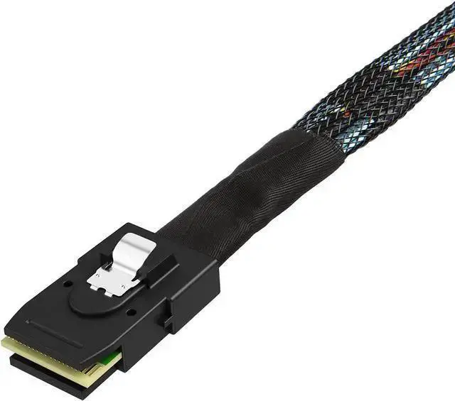Alt view image 3 of 7 - SATA Cable WISDUM Internal Mini SAS HD Cable, 3.3FT Mini SAS SFF-8643 to Mini SAS 36Pin SFF-8087 Cable, Mini SAS 36Pin to SFF-8643 Cable, 1M / 3.3FT