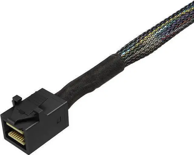 Alt view image 2 of 7 - SATA Cable WISDUM Internal Mini SAS HD Cable, 3.3FT Mini SAS SFF-8643 to Mini SAS 36Pin SFF-8087 Cable, Mini SAS 36Pin to SFF-8643 Cable, 1M / 3.3FT