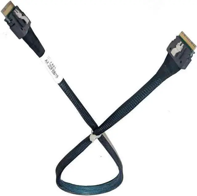 Main image of SATA Cable WISDUM SlimSAS 8X to SlimSAS 8X,SFF-8654 74pin to SFF-8654 74pin Cable 70CM (SAST-1267-85)
