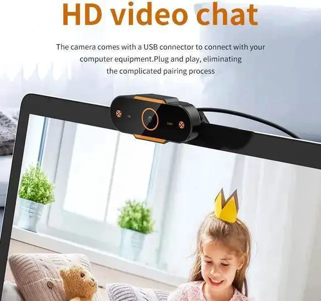 Alt view image 3 of 5 - WISDUM Web Camera 2K/1080P/720P/480P HD Auto Focus Computer Camera Webcam With Microphone Web Cam For PC Laptop Video Call