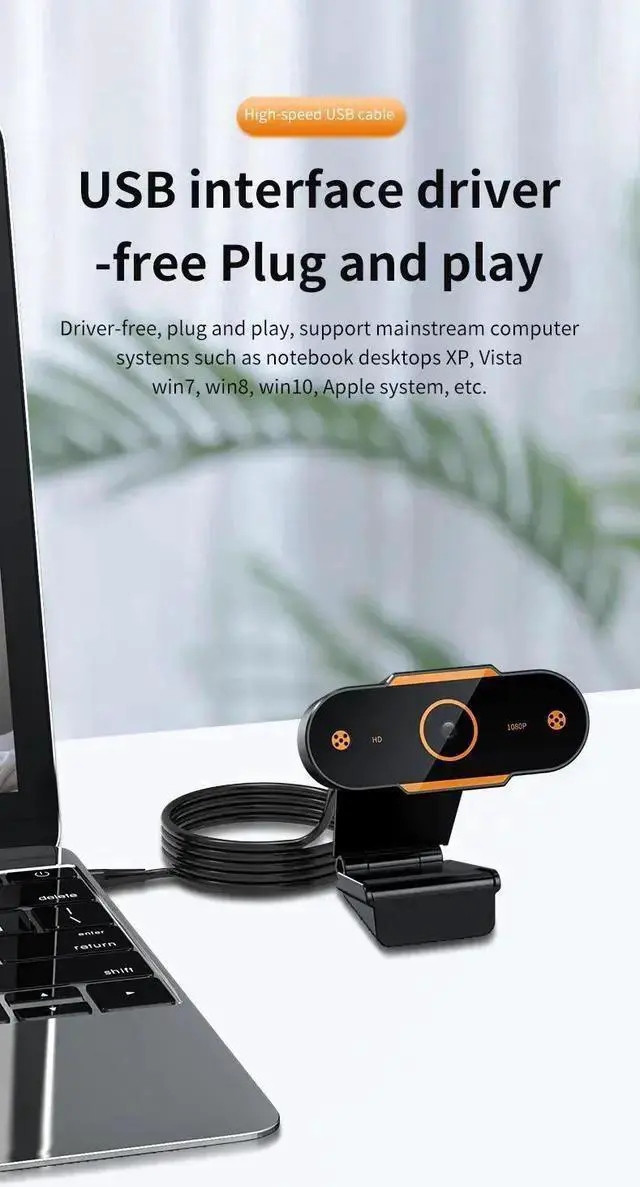 Alt view image 4 of 5 - WISDUM Web Camera 2K/1080P/720P/480P HD Auto Focus Computer Camera Webcam With Microphone Web Cam For PC Laptop Video Call