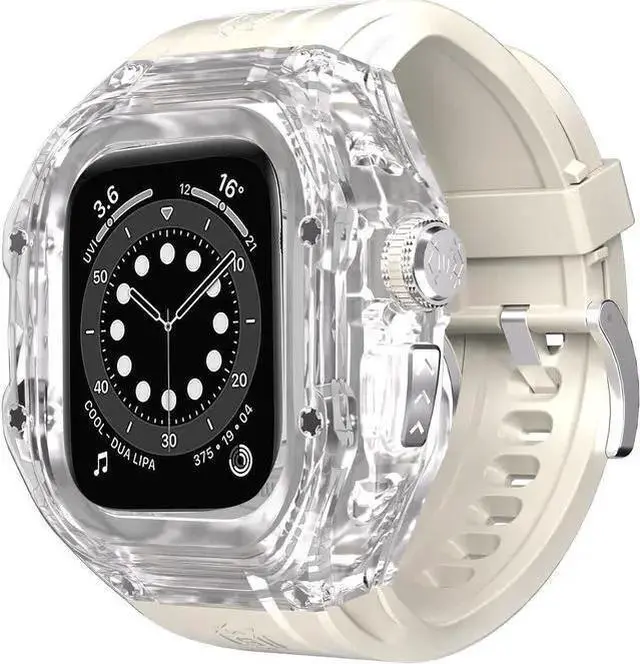 Main image of Gadget WISDUM Waterproof Case with Band for Watch Ultra 2 / Ultra 1 49mm, Water Proof Full Body Rugged Cover with Screen Protector for Watch Ultra 2 / Ultra1 49mm White