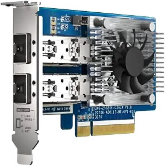 Alt view image 4 of 5 - NIC Card WISDUM QXG-25G2SF-CX6 Two Port 25GbE Network Card with SR-IOV and RoCE for Improved Network and VMware® Virtualization Environments (QXG-25G2SF-CX6)