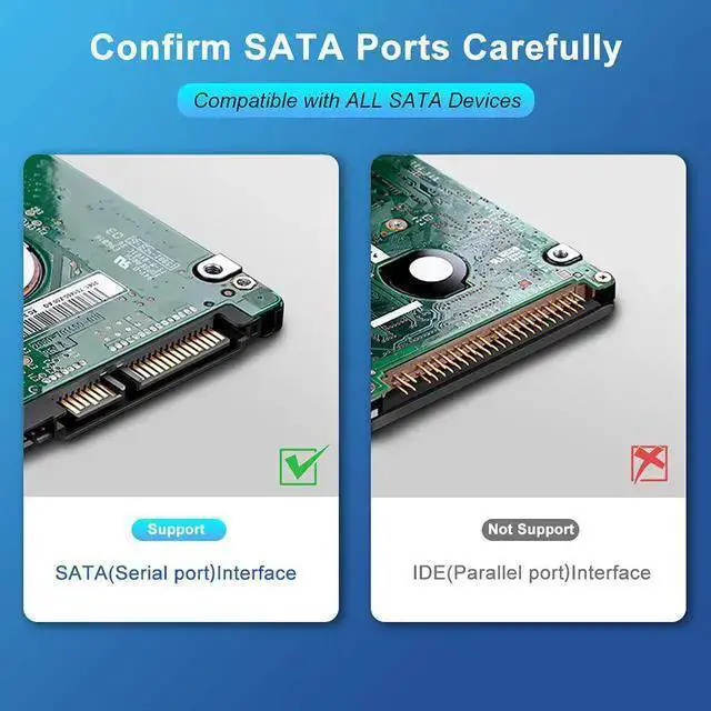 Alt view image 3 of 7 - SATA Cable WISDUM SATA III Cable Electop 6Gbps Straight HDD SDD Data Cable SATA 3.0 Nylon Braided Cable with Locking Latch for SATA HDD SSD CD Driver CD Writer(20 Inch Black 5 Pack)