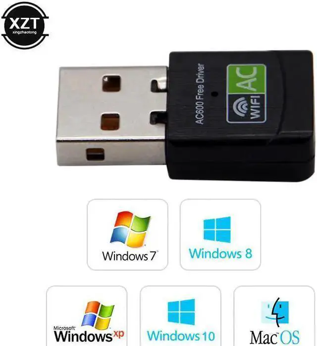 Alt view image 2 of 5 - Wireless Adapter WISDUM Network Card Wifi Adapter Lan 150 600 Mbps Free Driver Antenna AC Wifi Receiver PC Wi-Fi Dongle Ethernet 802.11n/g/b