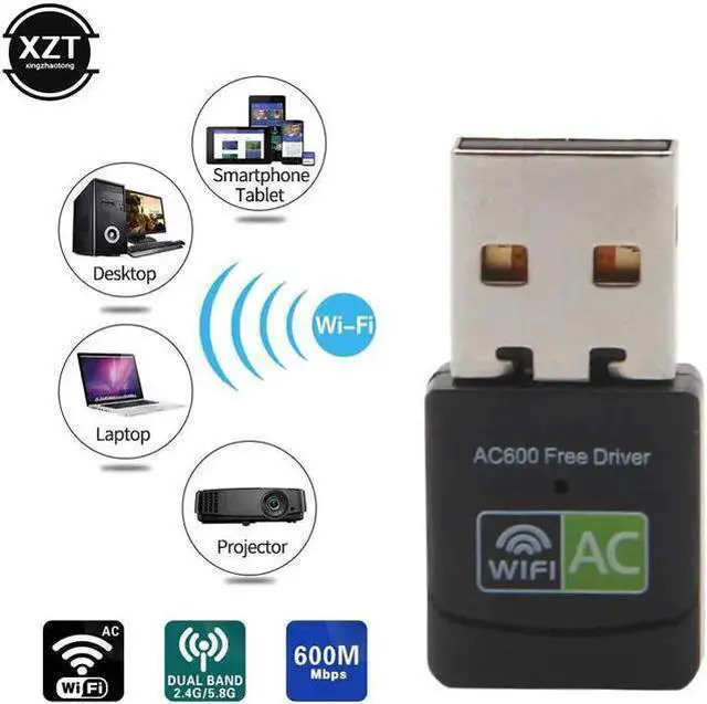 Main image of Wireless Adapter WISDUM Network Card Wifi Adapter Lan 150 600 Mbps Free Driver Antenna AC Wifi Receiver PC Wi-Fi Dongle Ethernet 802.11n/g/b