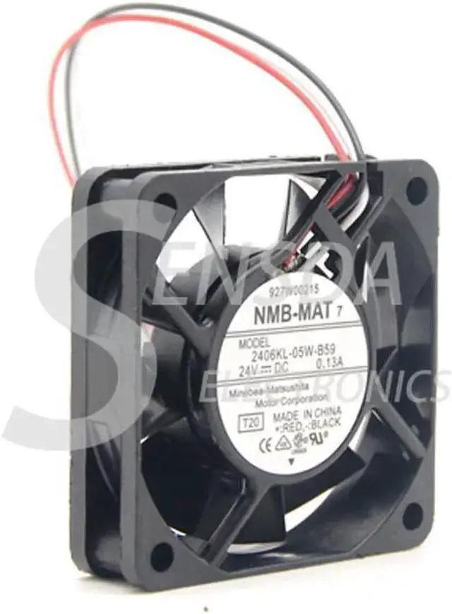 Main image of WISDUM For NMB 2406KL-05W-B59 dc 24V 0.13A 6cm 6015 60*60*15 MM 3 wires converter cooling fan