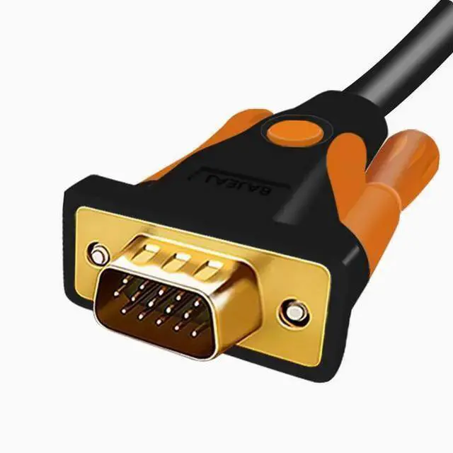 Alt view image 3 of 4 - WISDUM Hd VGA cable All copper computer data cable Transmission cable Connection cable 3+9 display project projector 3m