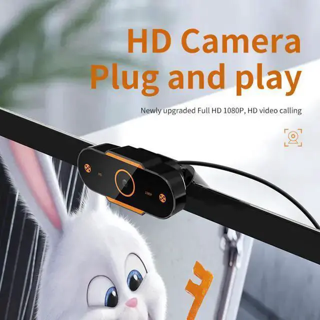 Alt view image 2 of 7 - WISDUM Auto Focus HD Webcam 1080P Web Camera with Microphone Smart Webcams for Live Broadcast Video Calling Home Conference Work