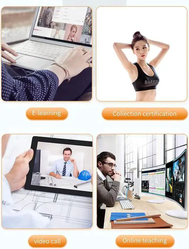 Alt view image 7 of 7 - WISDUM Auto Focus HD Webcam 1080P Web Camera with Microphone Smart Webcams for Live Broadcast Video Calling Home Conference Work