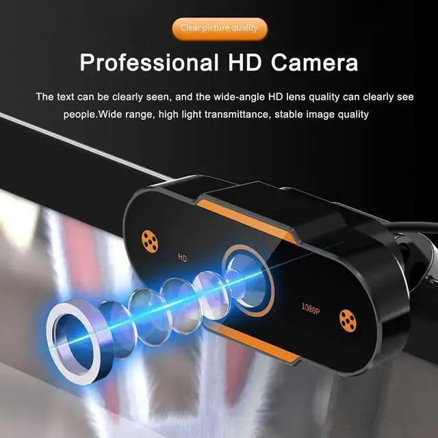 Alt view image 4 of 7 - WISDUM Auto Focus HD Webcam 1080P Web Camera with Microphone Smart Webcams for Live Broadcast Video Calling Home Conference Work