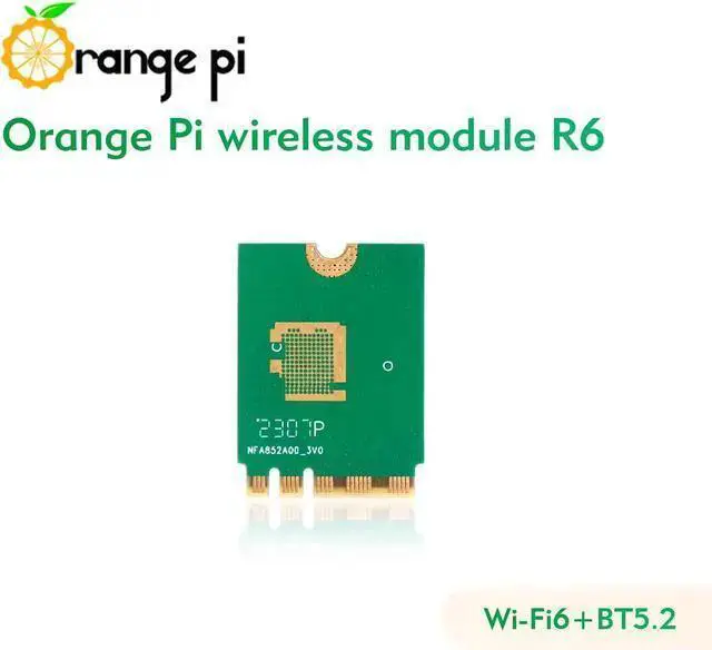 Alt view image 4 of 7 - WISDUM Orange Pi WiFi 6 Wireless Module R6, PCIe Network Card with Bluetooth 5.2, Wireless Adapter for Orange Pi 5 Plus