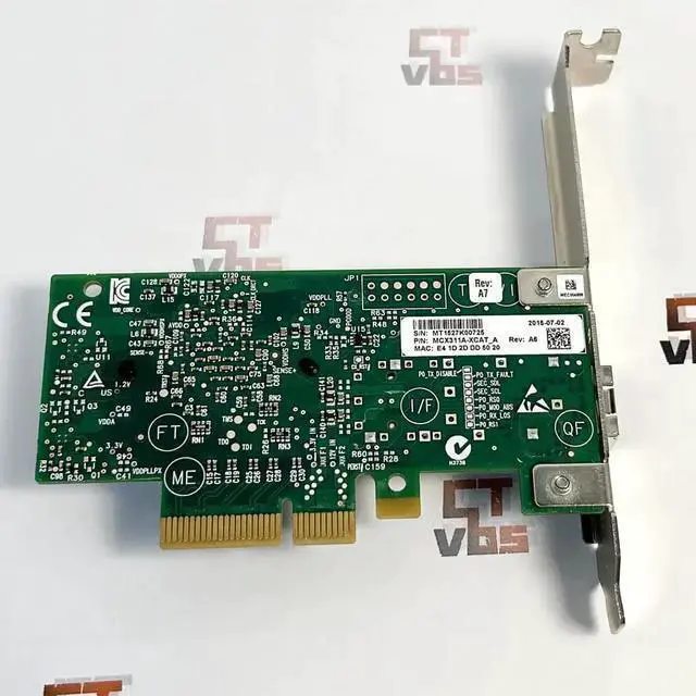 Alt view image 7 of 7 - Gadget WISDUM Mellanox MCX311A-XCAT 10G Ethernet CX311A ConnectX-3 EN 10GbE SFP+ PCIe NIC Server Adapter