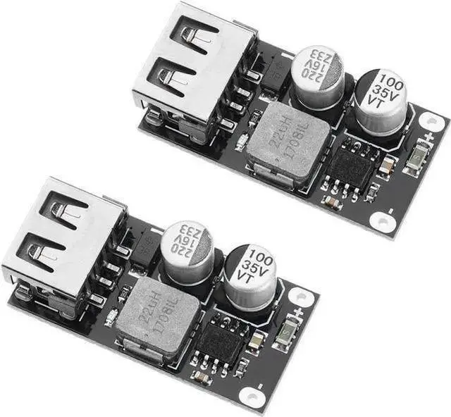 Main image of Gadget WISDUM 2PCS DC-DC Power Buck Module 6V-32V12V24V to QC3.0 Fast Charging Single USB Charging Converter Board