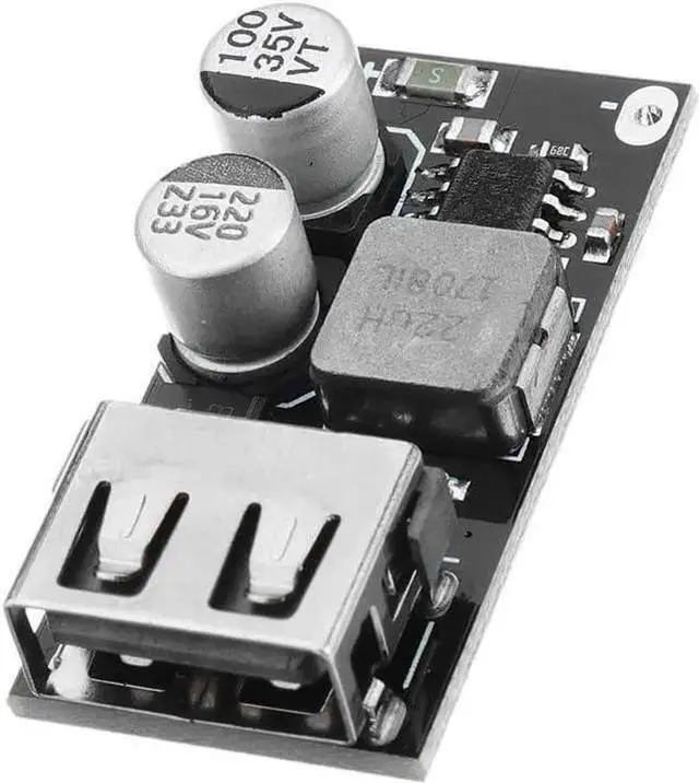 Alt view image 2 of 3 - Gadget WISDUM 2PCS DC-DC Power Buck Module 6V-32V12V24V to QC3.0 Fast Charging Single USB Charging Converter Board