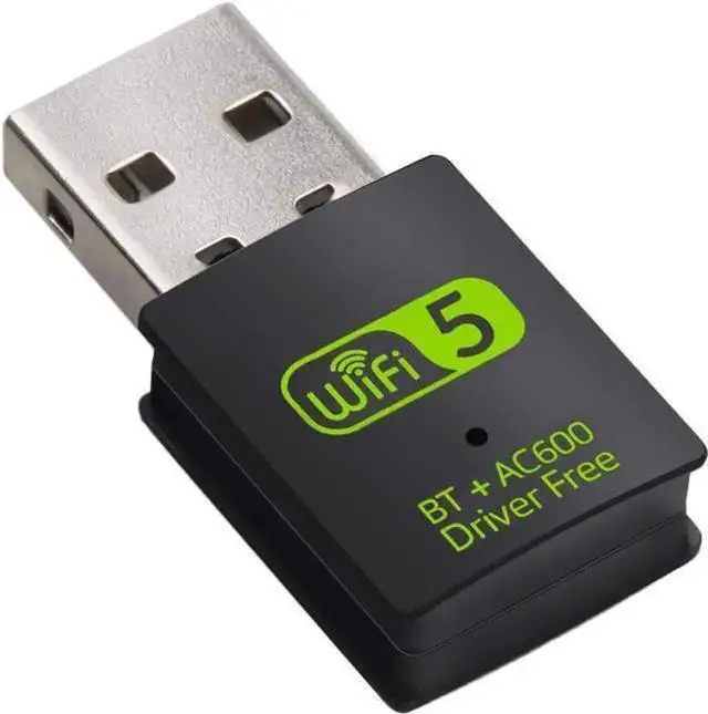 Main image of Wireless Adapter WISDUM USB WiFi Bluetooth Adapter 600Mbps Dual Band 2.4/5Ghz Wireless Network External Receiver Mini WiFi Dongle for PC/Laptop/Desktop