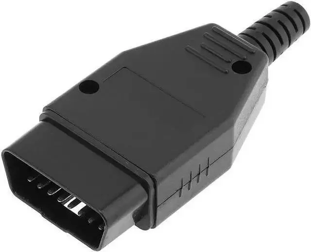 Alt view image 3 of 6 - Gadget WISDUM OBD-II DIY 16Pin Male Extension Opening Cable Car Diagnostic Interface Connector PLug with SR Shell and Screw