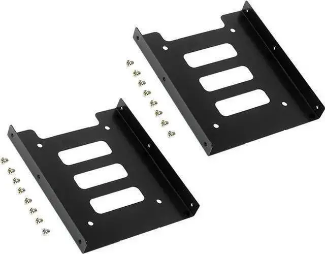 Main image of Gadget WISDUM 2.5 to 3.5 inch SSD Mounting Bracket HDD Metal Adapter Dock Laptop Hard Drive Holder for 2.5" SSD HDD PC Computer Server (2PCS)