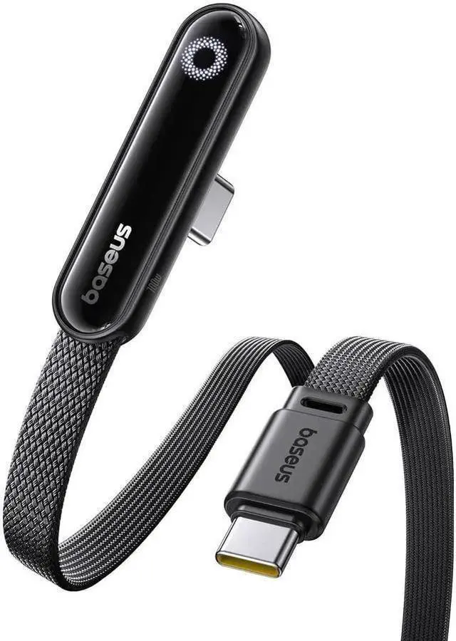 Main image of USB Cable WISDUM USB C Cable, 100W 5A Fast Charging Right Angle USB C to USB C Cable, Type C Charger Cord with Atmosphere Light for 16 15 Pro Plus Pro Max, Galaxy S24/S23, , , (3.3ft)