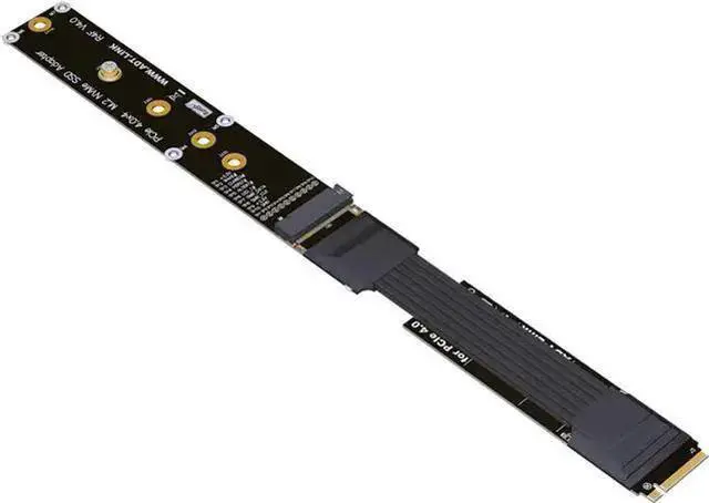 Main image of Gadget WISDUM ADT-LINK M.2 NVMe SSD to PCI Express 4.0 X4 Extension Cable Full Speed 64G/BPS Solid State Drive Riser Card Support SSD 2230 2240 2260 2280 22110 (15CM,R44SF 4.0)