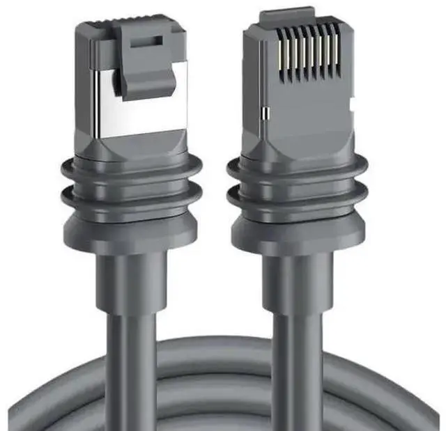 Alt view image 3 of 7 - USB Cable WISDUM 33FT/30FT Waterproof Replacement Cable for Starlink Gen3/V3/V4/Mini - Outdoor Ethernet Network Extension Cord (Gray)
