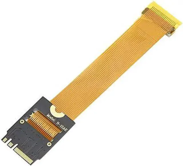Alt view image 3 of 5 - WISDUM M.2 (NGFF) Key A+E Adapter Cable Free Drive BCM943224PCIEBT2 BCM94331CSAX BCM94360CS2 to A + E Key Extension Adapter Card (10cm)