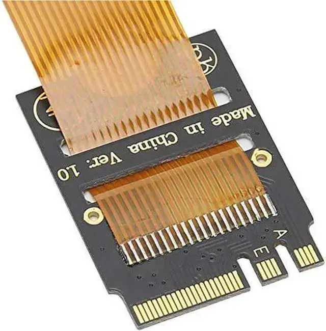 Alt view image 5 of 5 - WISDUM M.2 (NGFF) Key A+E Adapter Cable Free Drive BCM943224PCIEBT2 BCM94331CSAX BCM94360CS2 to A + E Key Extension Adapter Card (10cm)