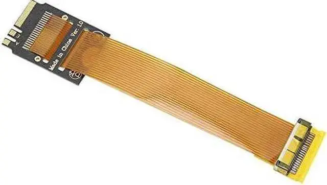 Alt view image 4 of 5 - WISDUM M.2 (NGFF) Key A+E Adapter Cable Free Drive BCM943224PCIEBT2 BCM94331CSAX BCM94360CS2 to A + E Key Extension Adapter Card (10cm)