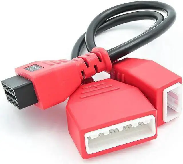 Alt view image 6 of 6 - WISDUM for Nissan Key programmer 32pin 16Pin to 16pin OBD2 Extension Cable Male to Female Car ECU auto Tool OBD 2 Connector