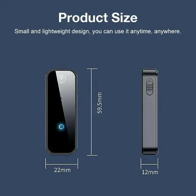 Alt view image 7 of 7 - Wireless Adapter WISDUM USB Wireless Bluetooth 5.0 Transmitter Receiver 2in1 Audio Adapter 3.5mm Aux Car