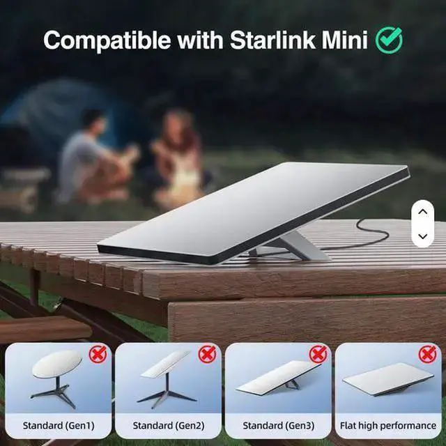 Alt view image 6 of 6 - USB Cable WISDUM Starlink Mini DC to DC Power Cable Black Gray Color 3FT to 66FT Starlink Version4 Replacement Cable