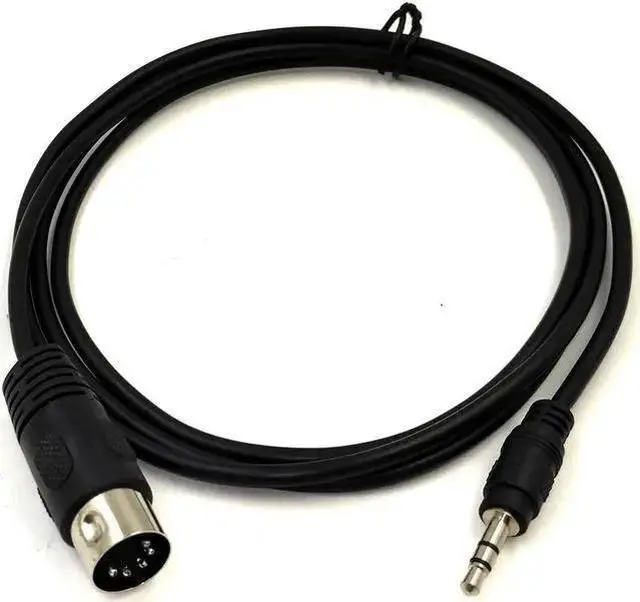 Main image of WISDUM OIAGLH MIDI Cable, 1.5M/5Ft 5-Pin DIN Plugs Male to 3.5mm 1/8 inch TRS Male Jack Stereo Plug Converter Cable Audio Cable (DIN-3.5mm)