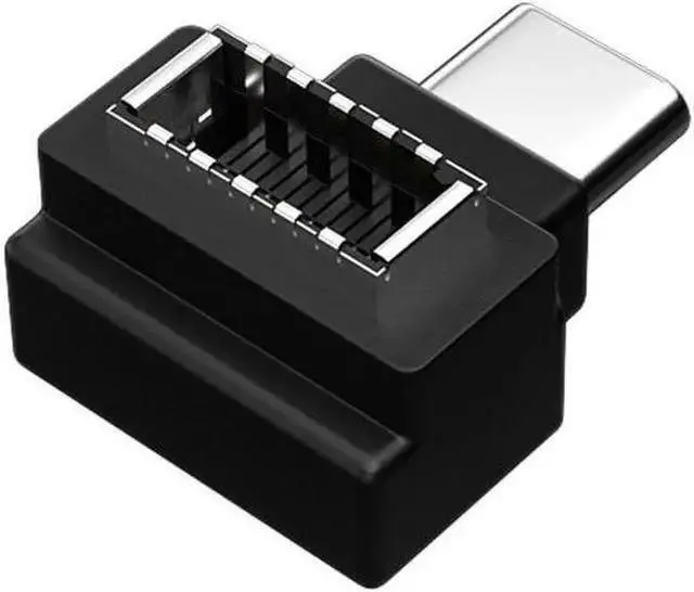 Alt view image 2 of 4 - WISDUM USB Header Adapter USB TYPE-E Female 90 Degree Converter Adapter Chassis Front TYPE C Plug-In Port Computer Motherboard